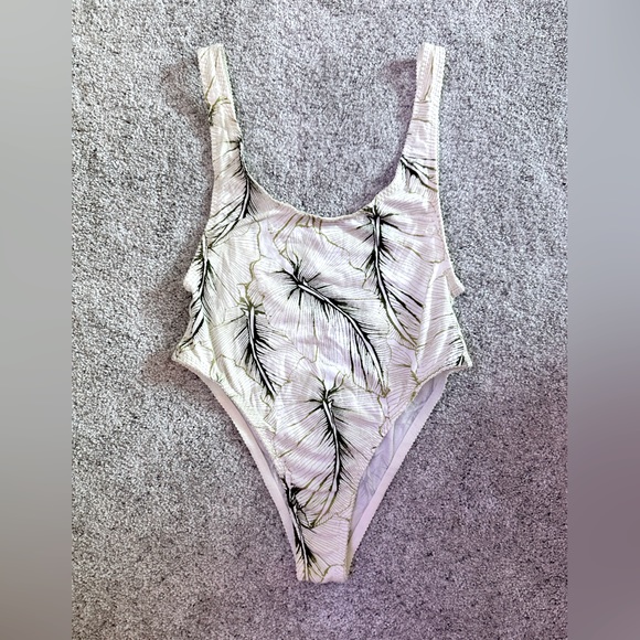 Free People Tropical Plant Bodysuit - Size SX - Picture 1 of 3